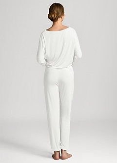 front Comfort Stretch Long Sleeve T-Shirt Pajama Set