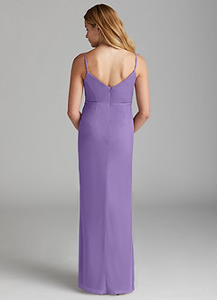 Azazie Deandra Junior Tahiti Sheath Mesh Dress image2