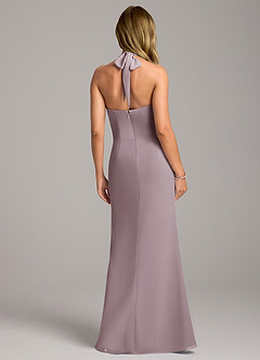 Azazie Keisha Bridesmaid Dresses Dusk Sheath Chiffon Dress image6