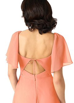 Azazie Chloe Bridesmaid Dresses Sunset A-Line Sweetheart Neckline Chiffon Dress image10