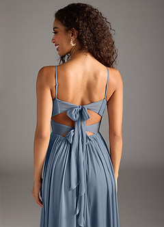 Azazie Zeya Bridesmaid Dresses Twilight A-Line Pleated Mesh Dress image8