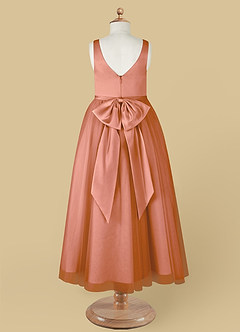 Azazie Marybell Flower Girl Dresses MAI TAI A-Line Bow Tulle Dress image10