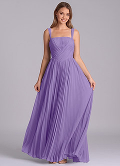 Azazie Mina Jurken voor bruidsmeisjes Jurk van Chiffon met A-Lijn Geplooid Tahiti image4