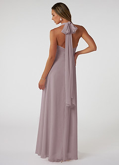 Azazie Fifi Bridesmaid Dresses Dusk A-Line Strapless Chiffon Convertible Dress image3