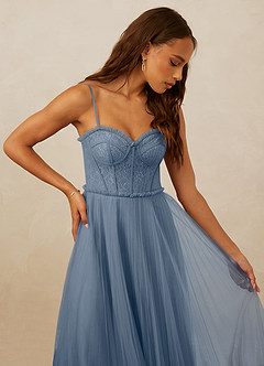 Christian Siriano Bridal for Azazie 1015 Final Sale Dusk A-Line Lace Tulle Dress image5