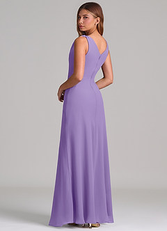 Azazie Nerine Brudtärnklänningar Klä av A-Linje i Chiffong Plisserad Tahiti image2