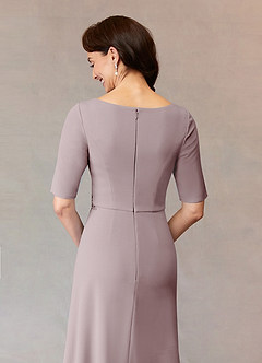 Azazie Joelle Mother of the Bride Dresses Vintage Mauve A-Line Sequins Stretch Crepe Dress image6