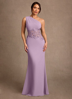 Azazie Kathie Mother of the Bride Dresses Wisteria Mermaid Lace Chiffon Dress image1