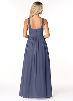 Azazie Elvira Bridesmaid Dresses Stormy A-Line Pleated Chiffon Dress image2
