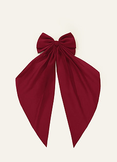 front Matching Color Chiffon Bow Hair Clip