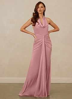 Christian Siriano Bridal for Azazie 1018 Venta Final Vestido de Cabernet de Malla de Corte Recto con Plisado image4