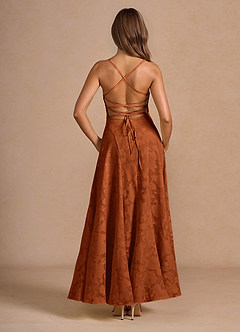 Marlo Rust Corset Prom Dress image2