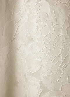 Azazie Priah Robes de mariée Robe Princesse en Jacquard Floral Encolure en Forme de Cœur Blanc Antique image5