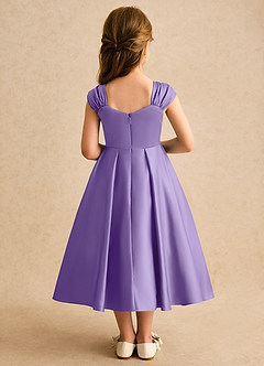 Azazie Yosemite Flower Girl Dresses Tahiti Ball-Gown Sweetheart Neckline Matte Satin Dress image2