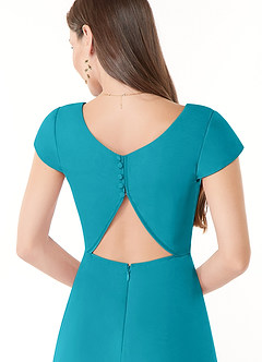 Azazie Hainsly Final Sale Jade A-Line Sweetheart Neckline Chiffon Dress image6