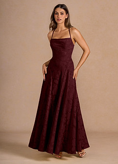 Marlo Wine Corset Prom Dress image3