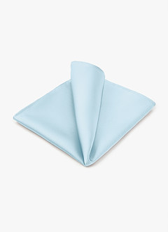 front Stretch Satin Matching Groomsmen Pocket Square Set – 6 Pieces