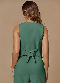 front Rowan Eucalyptus Refined Weave Performance vest