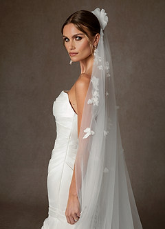 front Welon kaplicowy 3D z motywem kwiatowym The Garden Tiers