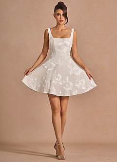 Brynn Mini Klänning Molnvitt image3