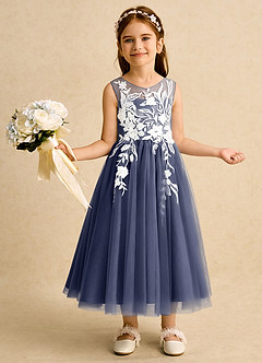 Azazie Sundae Blumenmädchenkleider Ballkleid Spitze Kleid Sturm image1