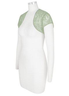 front Azazie Lucinda Lace Wrap