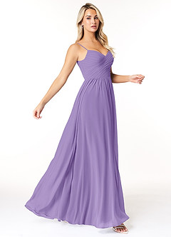 Azazie Lisbon Abiti da Damigella Abito A-Line in Chiffon Scollo a Cuore Tahiti image1