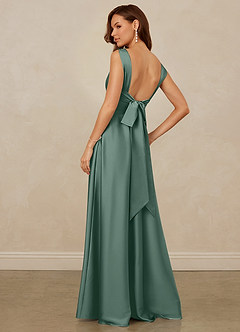 Christian Siriano Bridal for Azazie 1001 Bridesmaid Dresses Eucalyptus A-Line Sweetheart Neckline Stretch Satin Dress image2