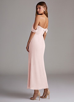 Azazie Saige Abiti da Damigella Abito Convertibile Sirena in Chiffon a Spalla Scoperta Rosa Rossore image7