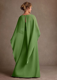 Azazie Marilla Suknie dla Matki Panny Młodej Linia A Pofałdowany Szyfon Długość podłogi Sukienka image3