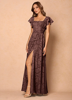 Anna Mocha Coco Ruffled Maxi Dress image6