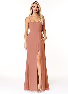 Azazie Moira Bridesmaid Dresses MAI TAI A-Line Scoop Chiffon Dress image1