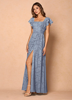 Anna Powder Blue Ruffled Maxi Dress image6