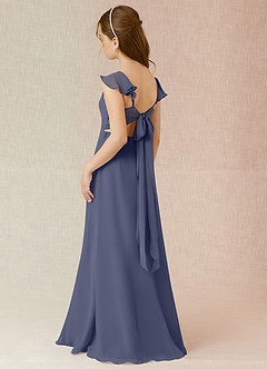 Azazie Everett Junior Stormy A-Line Chiffon Dress image4