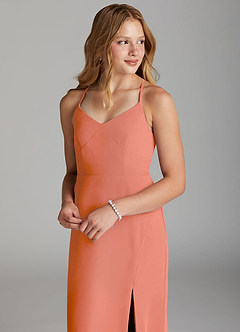 Azazie Becca Junior MAI TAI Mermaid Chiffon Dress image3