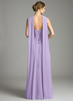 Azazie Ayla Abiti da Damigella Abito A-Line in Chiffon Scollo a Cuore Lilla image9