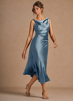 Vestido Azul Pálido Midi Adriana image5