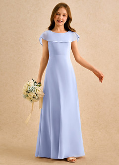 Azazie Kittie Girls Formal Flower Girl Klänningar Klänning A-Line i Chiffong image6