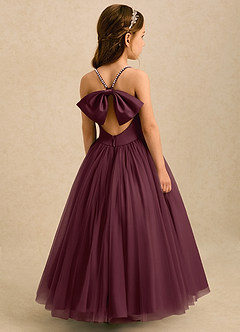 Azazie Aurora Sukienki dla dziewczynek sypiących kwiaty Linia A Ukłon Tiul Długość kostki Sukienka image1