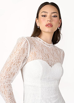 Staci White Open Back Lace Mini Dress image2