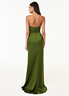 Roslyn Olive Green Rosette Gown image5