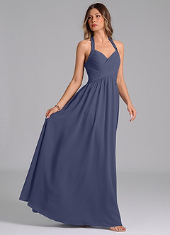 Azazie Darlyn Bridesmaid Dresses Stormy A-Line Pleated Chiffon Dress image6