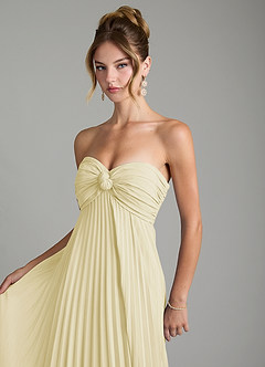 Azazie Tempest Abiti da Damigella Abito Convertibile Impero in Chiffon Corsetto Sorbetto Al Limone image10
