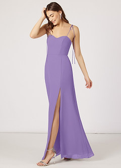 Azazie Rosey Bridesmaid Dresses A-Line Sweetheart Neckline Chiffon Floor-Length Dress image3