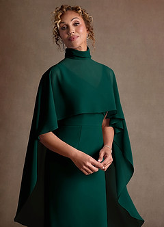 Azazie Irna Suknie dla Matki Panny Młodej Kolumna Szyfon Długość do kolan Sukienka image7