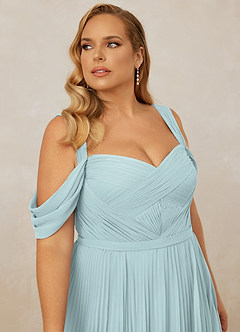 Christian Siriano Bridal for Azazie 1013 Bridesmaid Dresses Mist A-Line Off the Shoulder Chiffon Dress image14