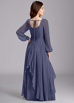 Azazie Clara Junior Klänning av A-Line i Chiffong Blouson image8