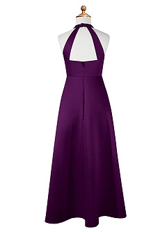 Azazie Laurel Junior Robe Trapèze en Mat Satiné Grain De Raisin image7