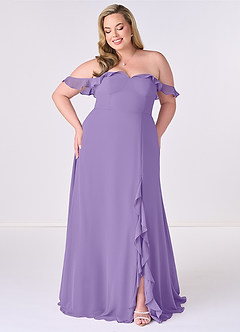 Barbie ♥ Azazie Final Sale Tahiti A-Line Off the Shoulder Chiffon Convertible Dress image6