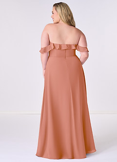 Barbie ♥ Azazie Jurken voor bruidsmeisjes Converteerbaar Jurk van Chiffon met A-Lijn Off the Shoulder Meer Gesneden image8